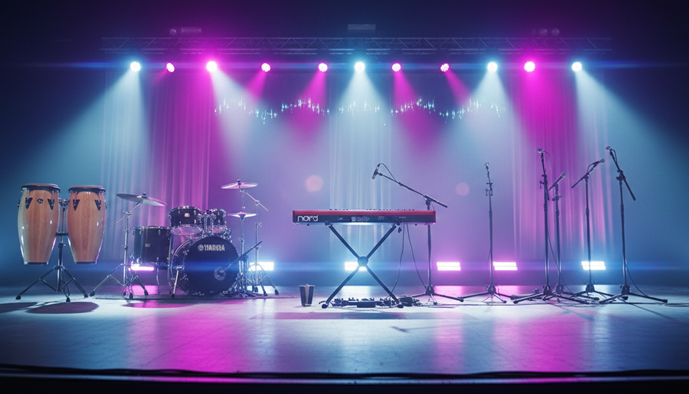 Professional backline musical instruments and equipment - Renew Productions