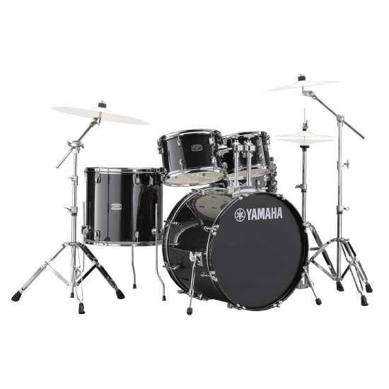 Full drum kit setup for professional musicians and performers