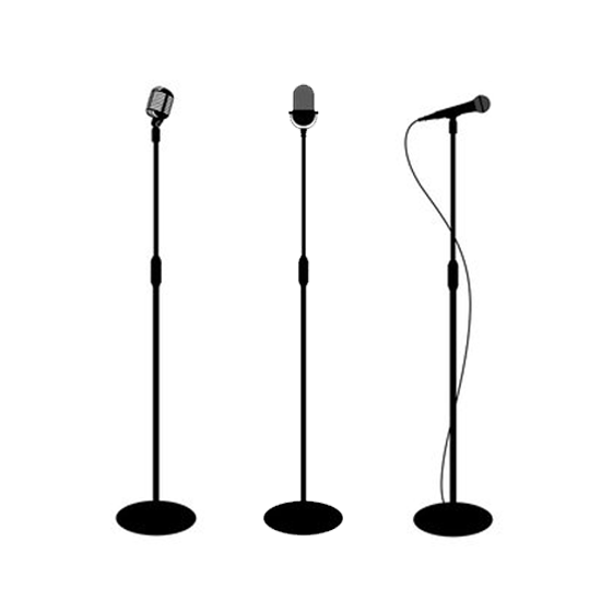 Adjustable microphone stand for professional audio setup