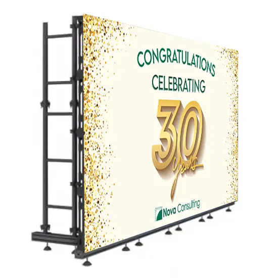 Professional LED screen wall and display system by Renew Productions