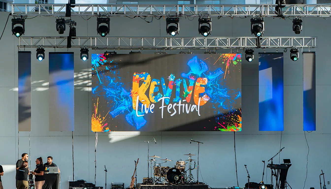 Professional LED screen and visual display equipment for events - Renew Productions