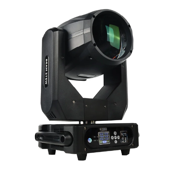 Moving head beam spotlight with dynamic motion capabilities