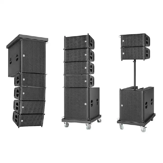 Advanced professional sound system equipment setup