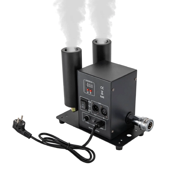 Professional fog and smoke machine for atmospheric effects