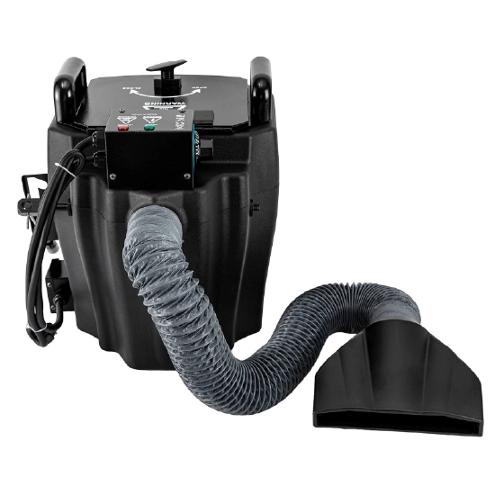 Low-lying fog machine for dramatic ground level effects