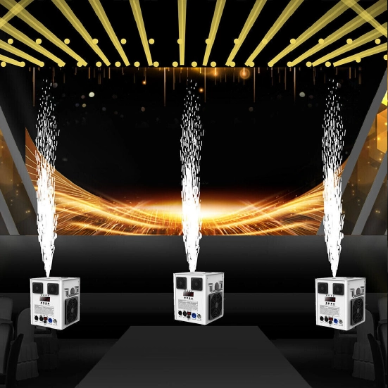 White sparkfire pyrotechnic effect machine for performances